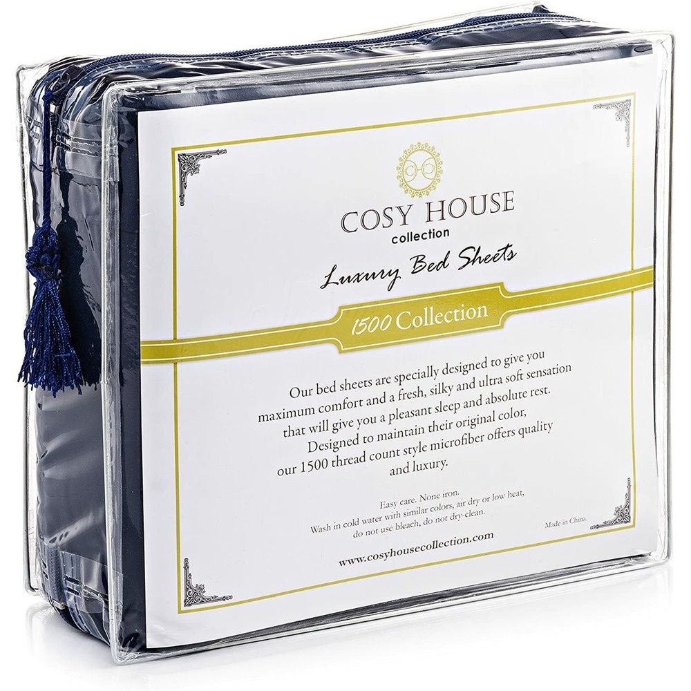 Cosy House 1500 Collection‎ 3 Piece Bed Sheet Set Silky Soft Deep Pocket Twin